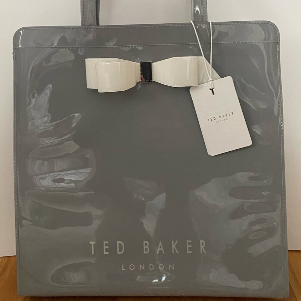 Ted Baker Bow Detail Large Icon Bag in Grey
